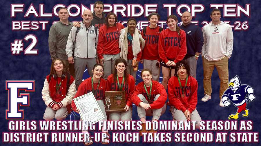 Falcon Pride Top Ten #2: Girls Wrestling Finishes Dominant Season as District Runner-Up; Koch Takes Second at State